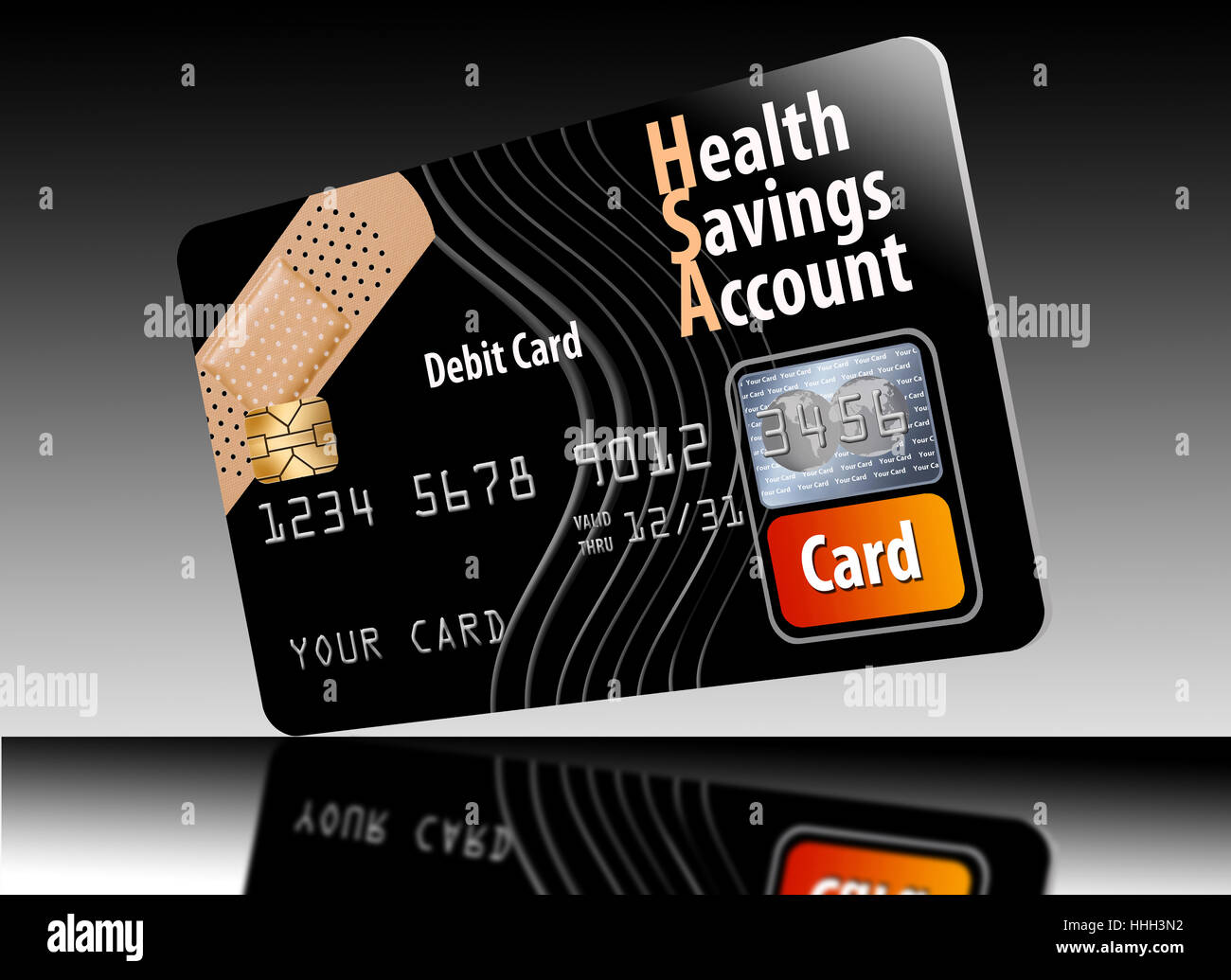 Health savings account debit card stock photo alamy