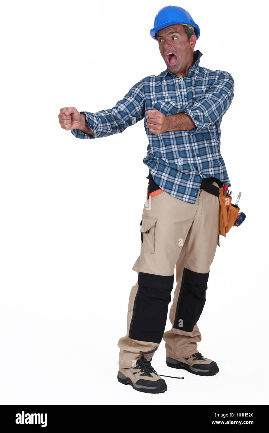 accident, delusions, clutch, construction, health, craftsman, tradesman, Stock Photo