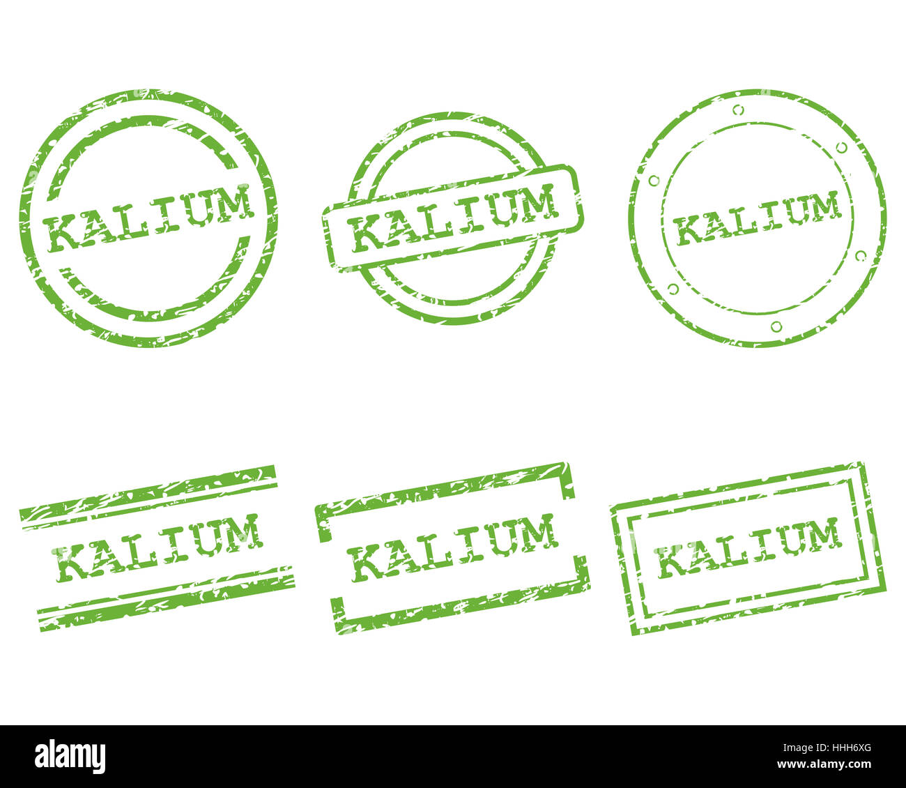 potassium stamp Stock Photo