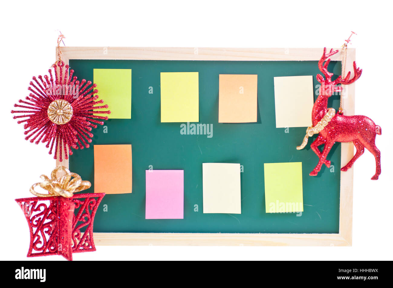 board, ornament, christmas, sticky, message, reindeer, notice, gold