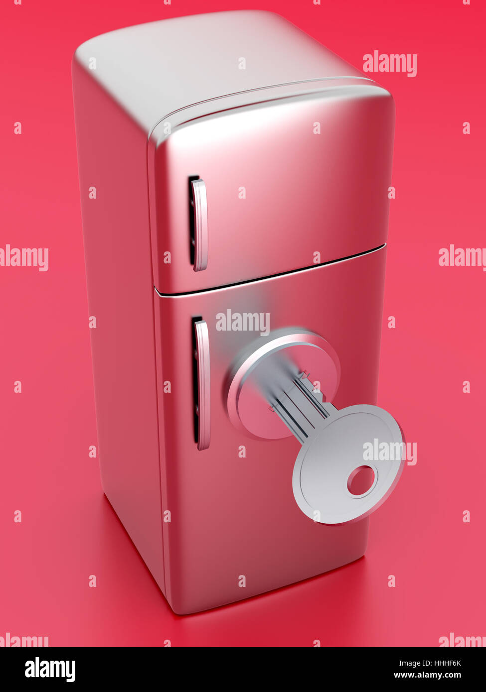 Fridge freezer locked hi-res stock photography and images - Alamy