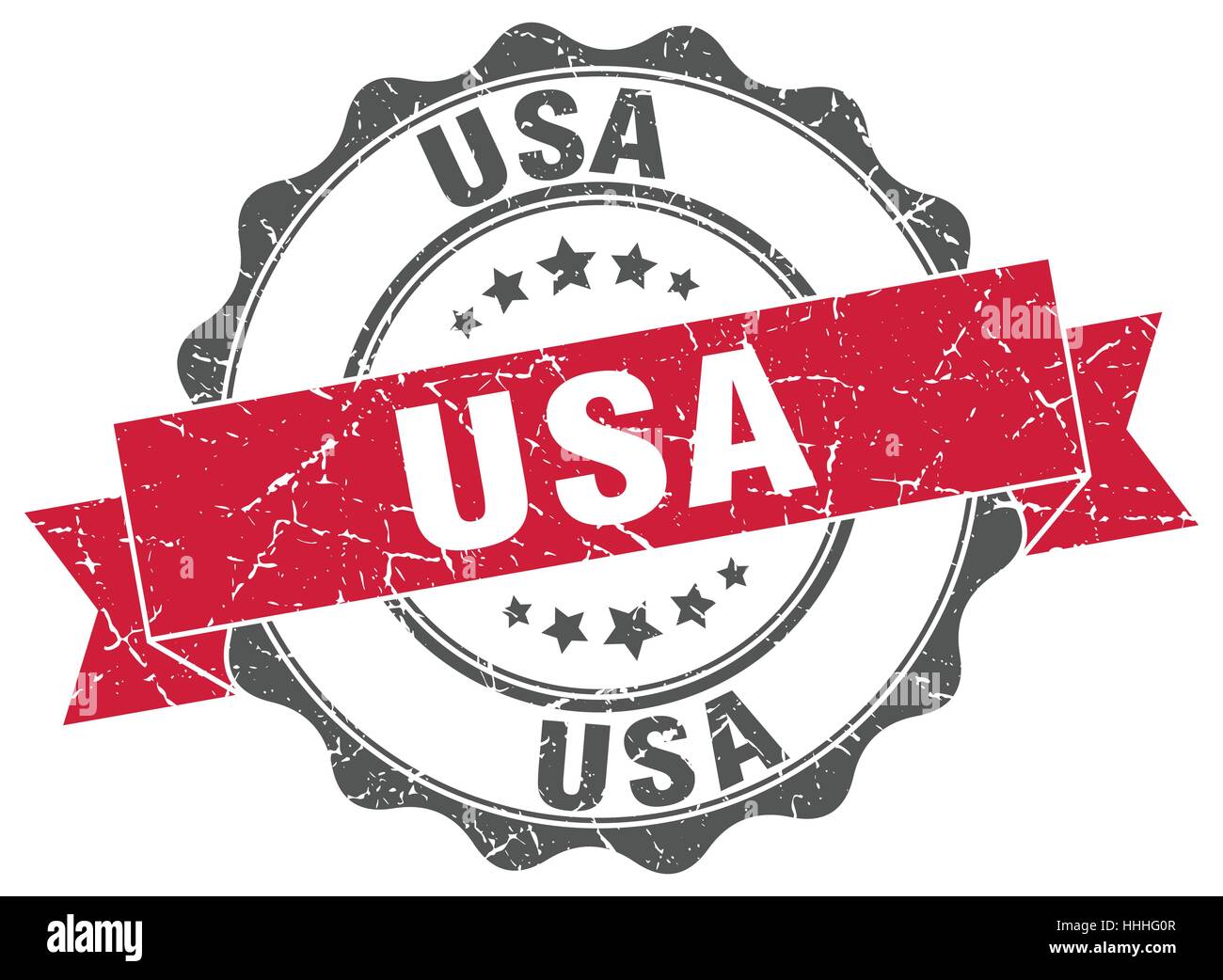 usa round ribbon seal Stock Vector Image & Art - Alamy