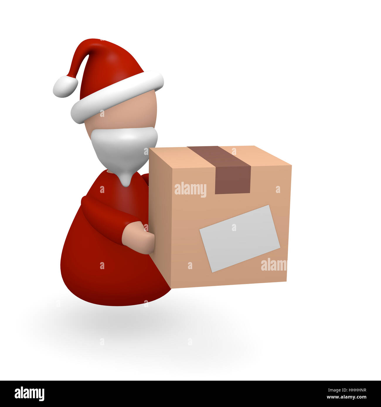 father christmas, nicholas, yule, presents, parcel service, package, packet, Stock Photo