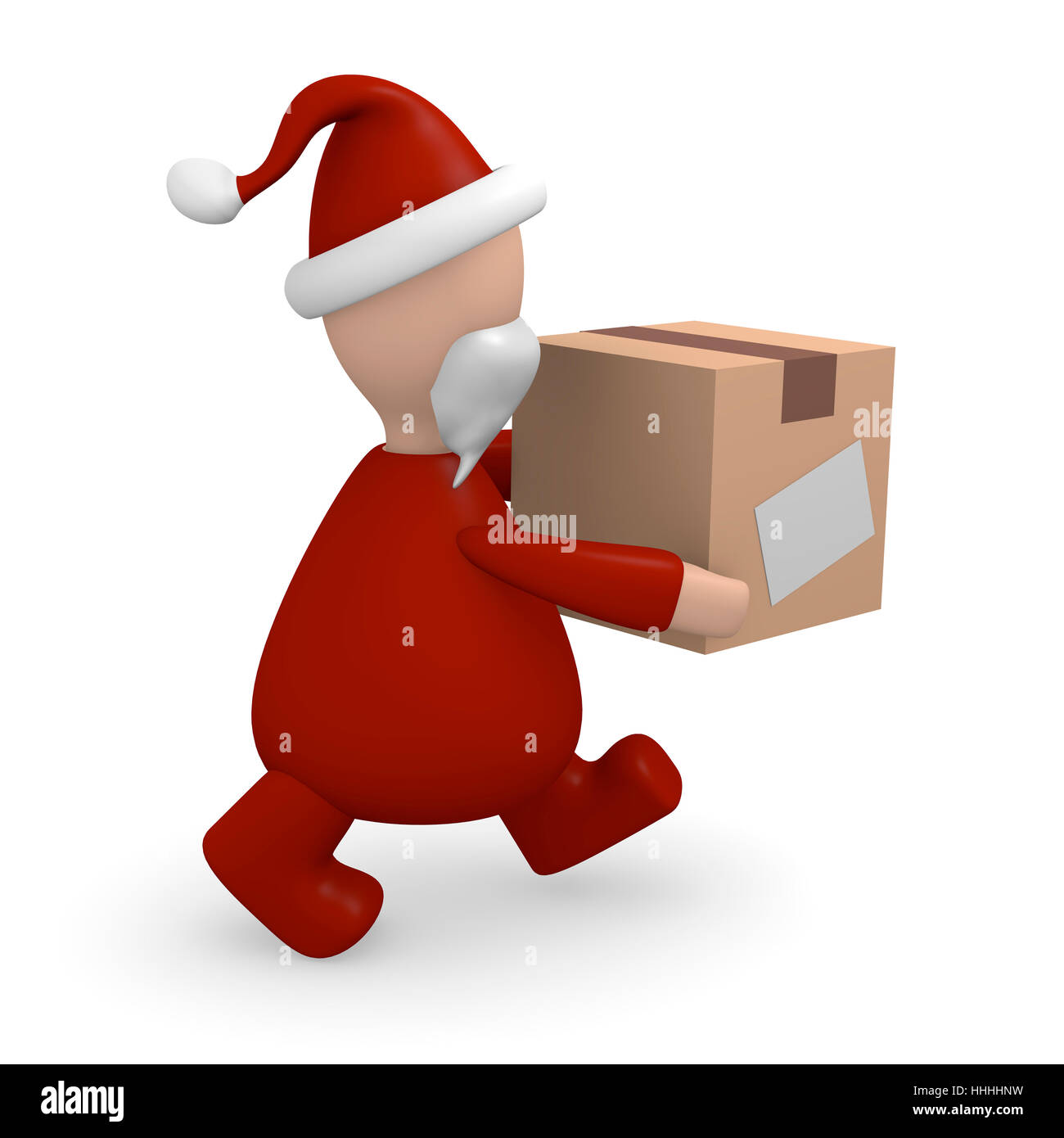 father christmas, nicholas, yule, presents, parcel service, package, packet, Stock Photo
