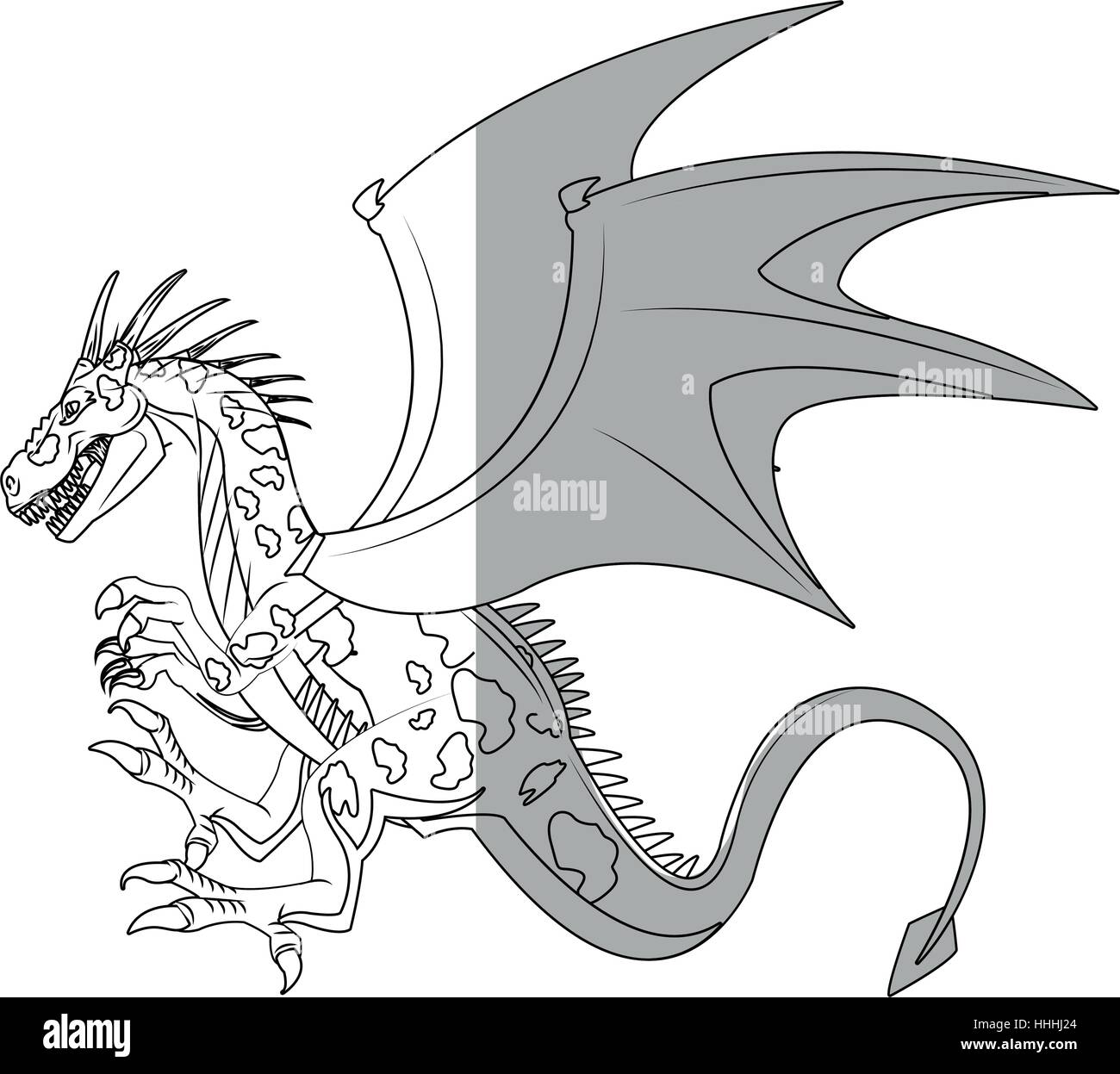Dragon cartoon icon Stock Vector Image & Art - Alamy