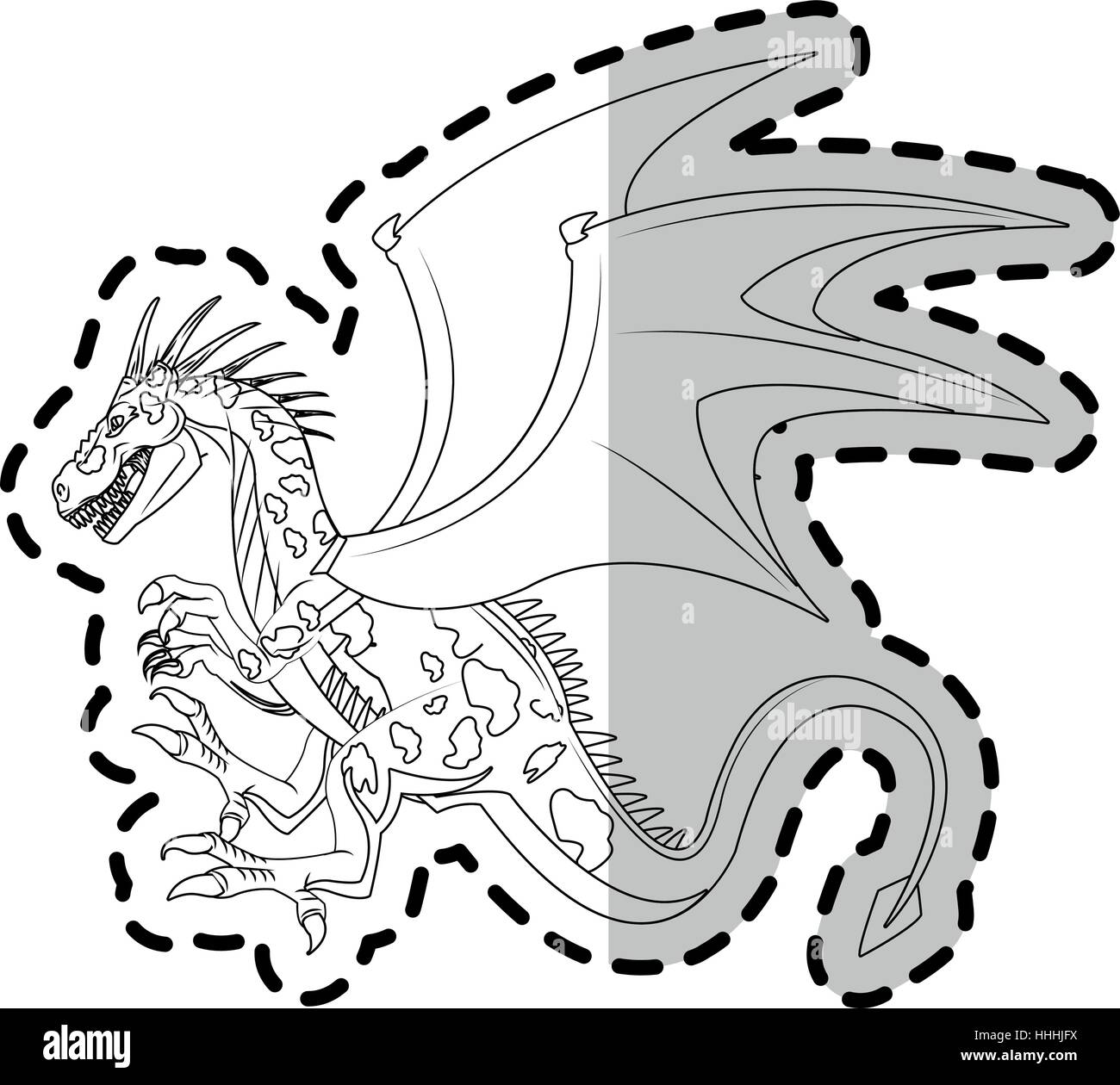 dragon cartoon icon Stock Vector Image & Art - Alamy
