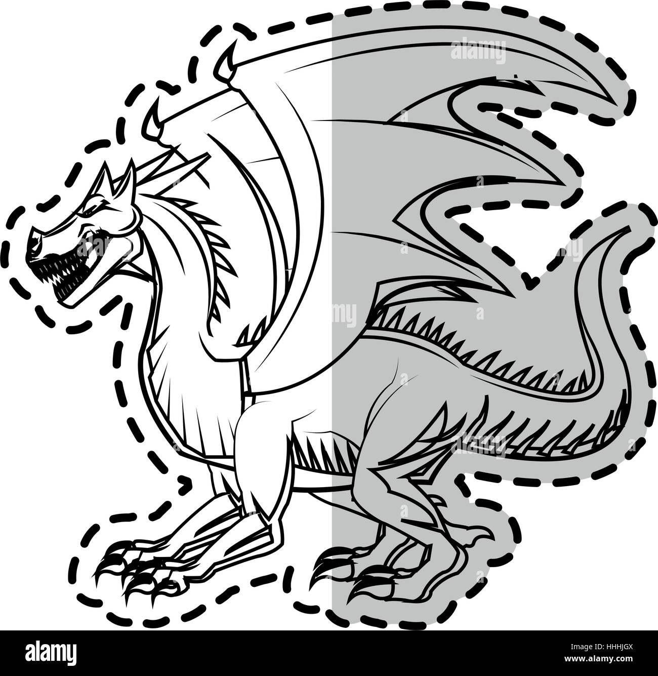 dragon cartoon icon Stock Vector Image & Art - Alamy