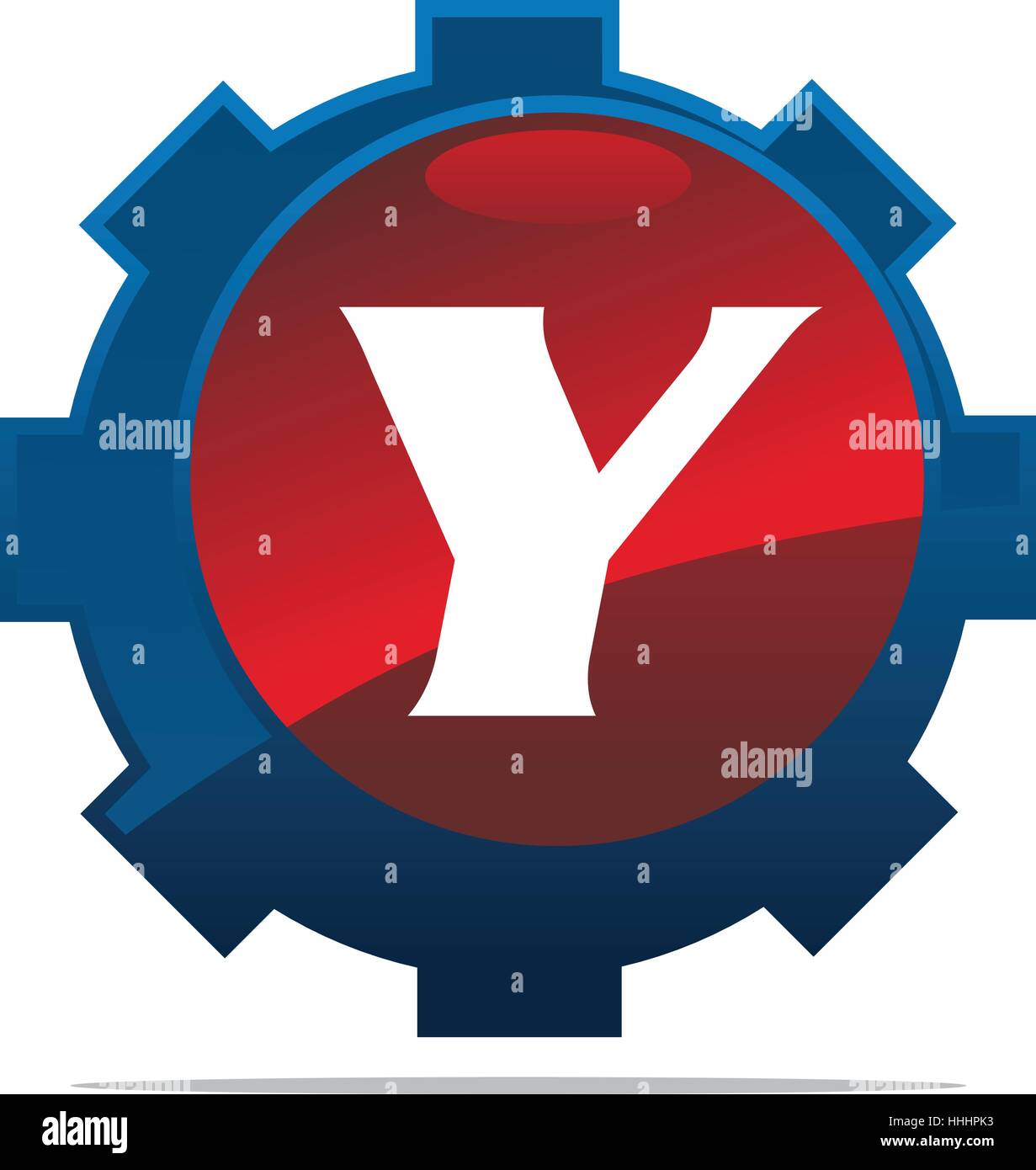 Gear Logo Letter Y Stock Vector Image & Art - Alamy