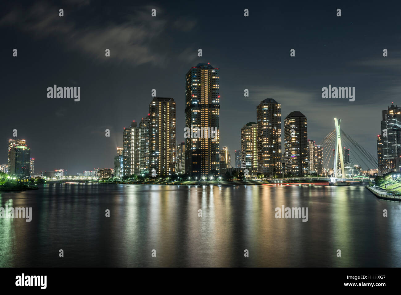 Tsukudajima At Night Chuo Ku Tokyo Japan Stock Photo Alamy Tsukudajima At Night Chuo Ku Tokyo Japan Stock Photo Alamy