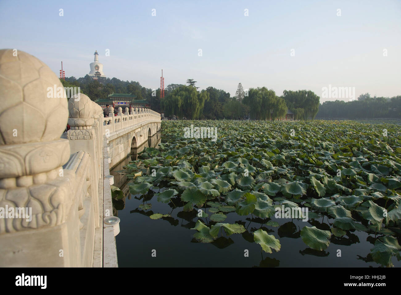 A stone bridge over water Stock Photo - Alamy