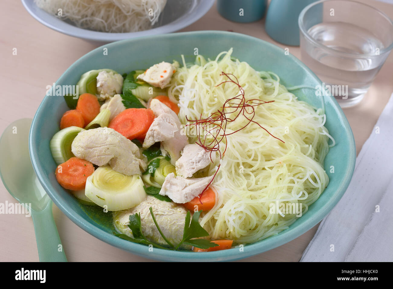 Asian chicken soup Stock Photo Alamy