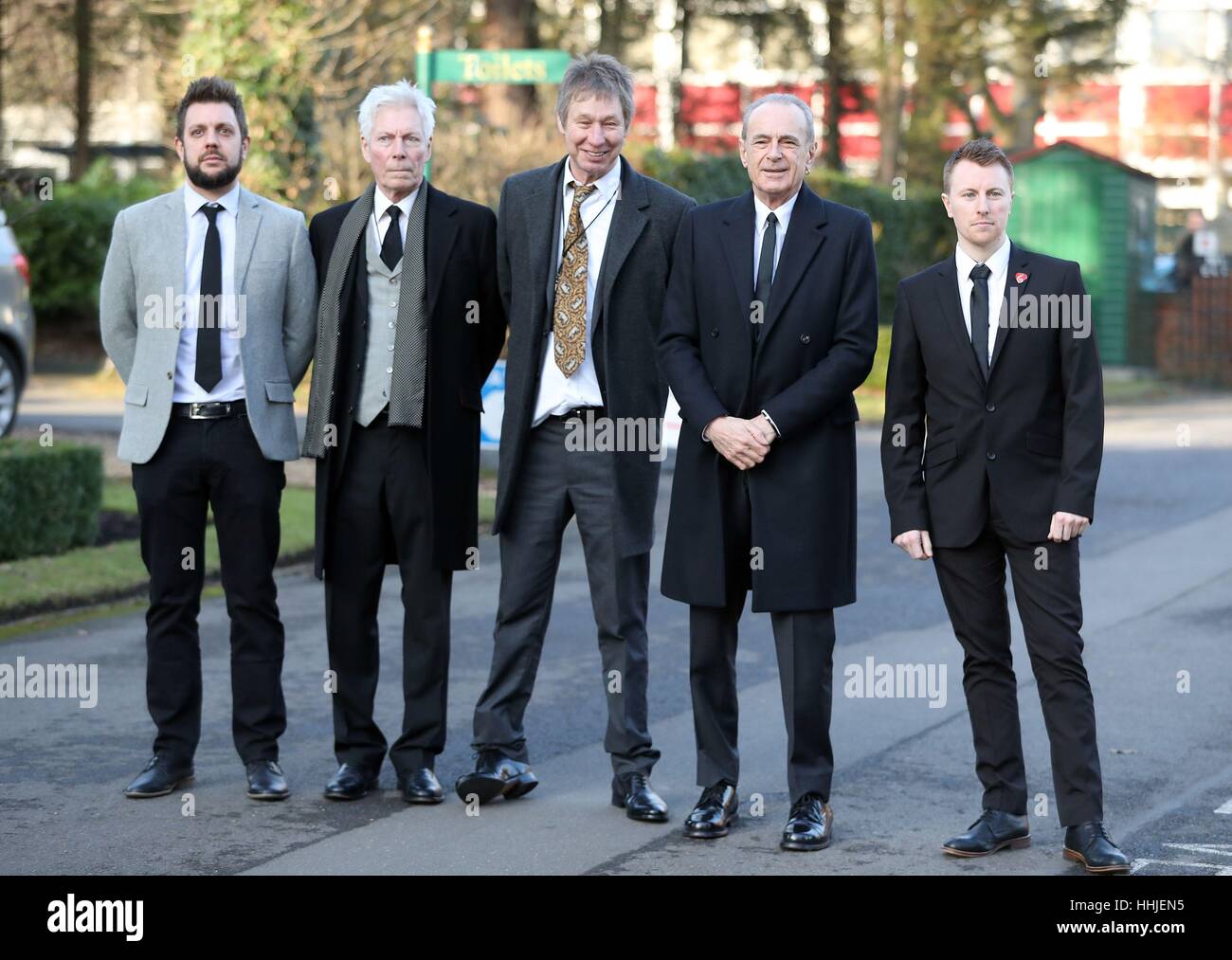 Status quo band members left right francis rossi hires stock