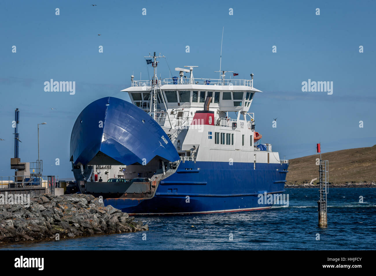 Daggri Ferry, Toft, Mainland, Shetland Islands, Scotland, UK Stock Photo