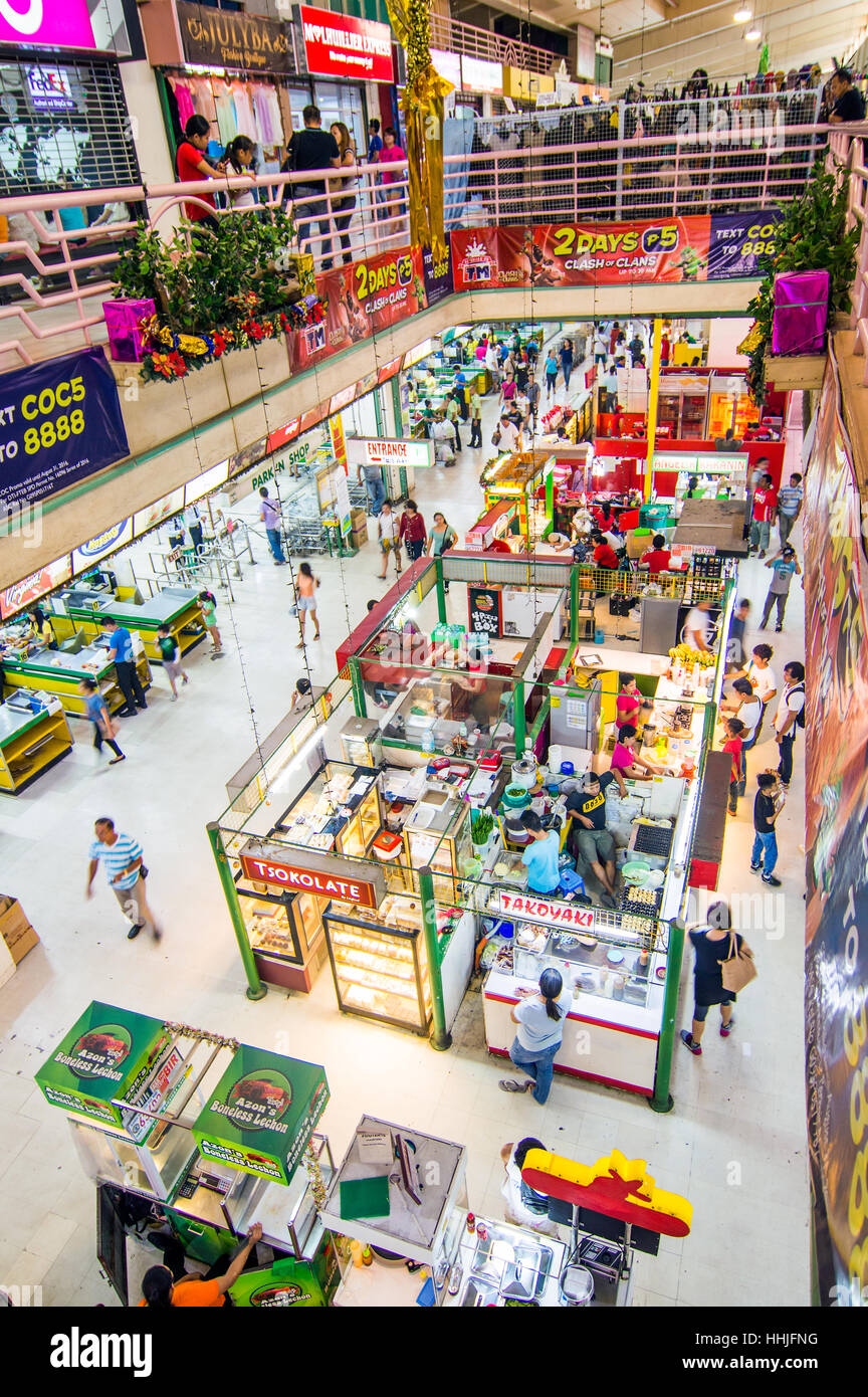Victoria Plaza interior, Davao, Davao Del Sur, Philippines Stock Photo