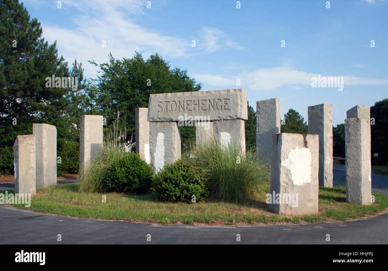 Stonehenge replica in Athens Georgia Stock Photo