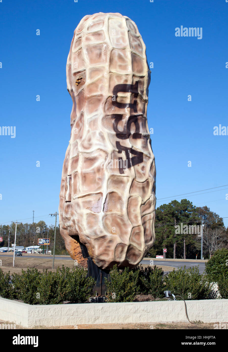 Giant Peanut in Dothan Alabama Peanut capital of the world Stock Photo
