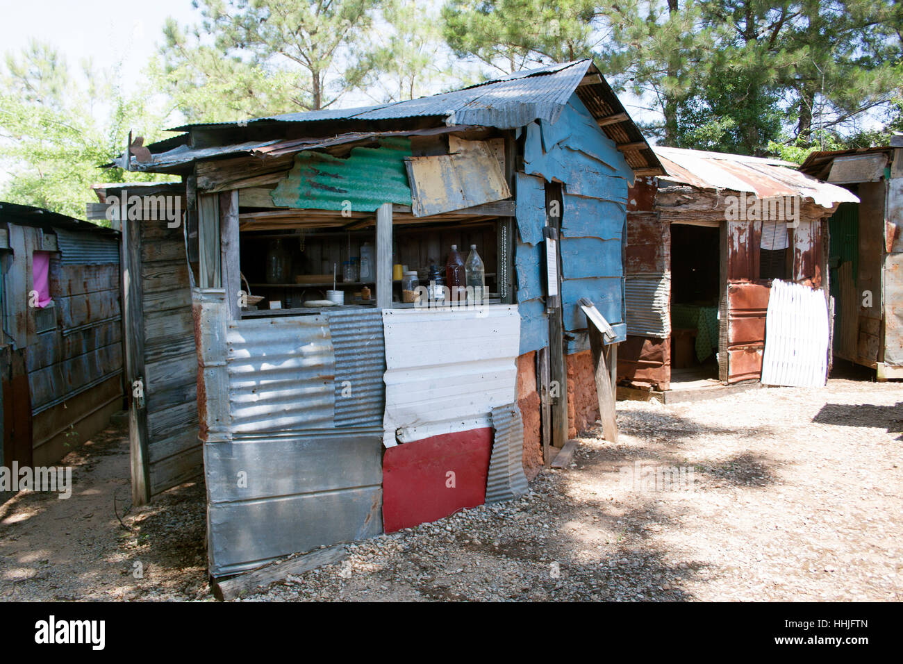 Habitat for Humanity Slum Theme Park in Americus Stock Photo