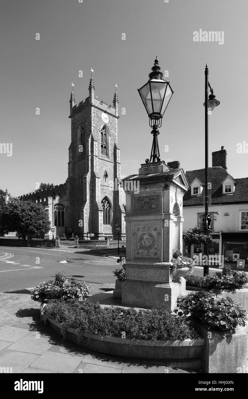 The Courtald Memorial, Halstead Town, Essex county, England