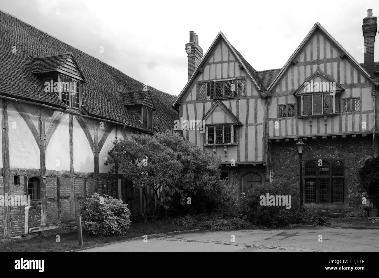 Exterior of Cheyney Court, Winchester City, Hampshire County; England; Britain, UK Stock Photo