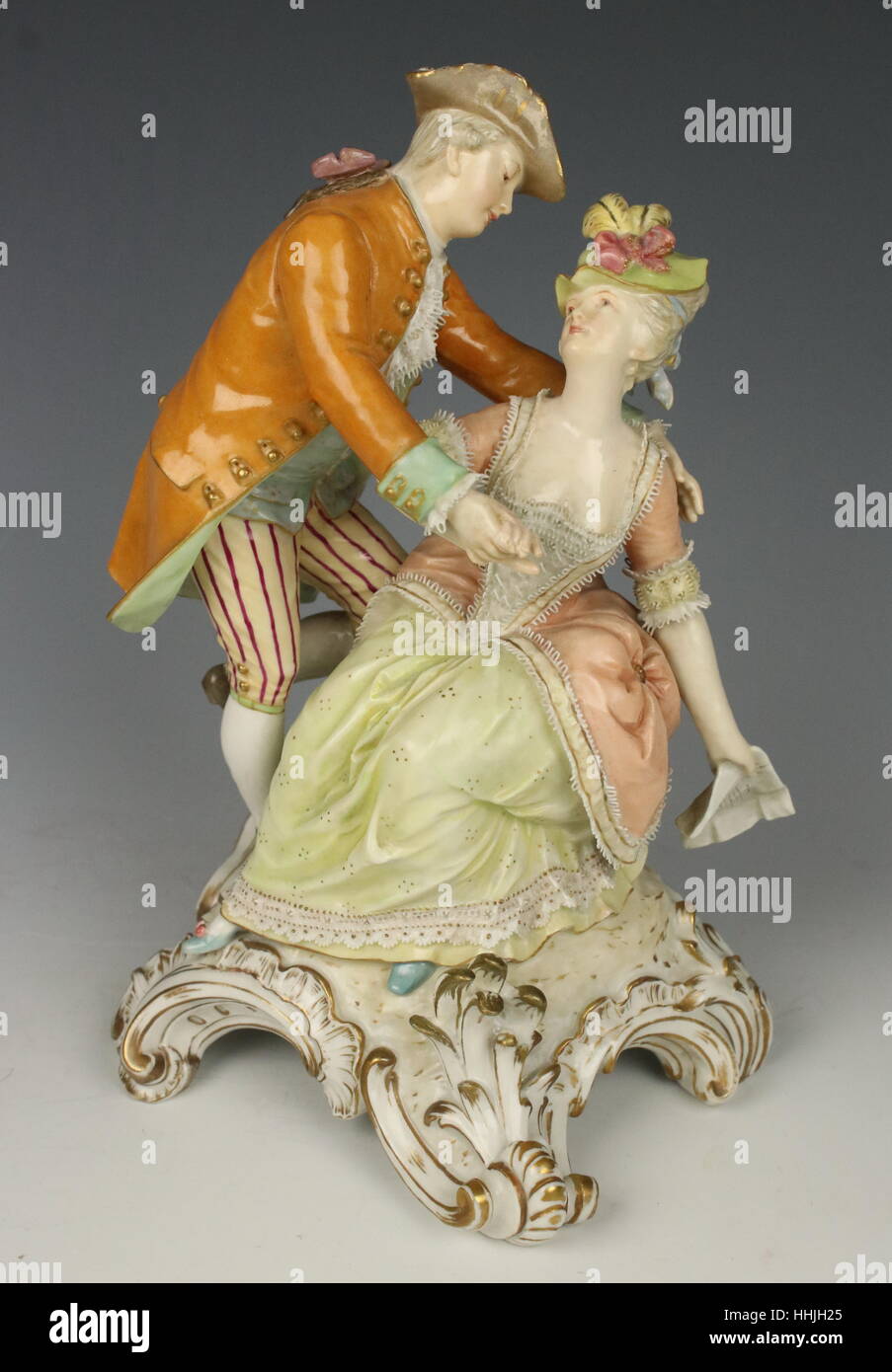 KPM Berlin Porcelain Figurine Courting Couple Stock Photo Alamy