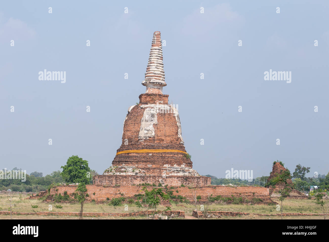 Ancient Ayutthaya Kingdom brick pagoda in Thailand Stock Photo - Alamy
