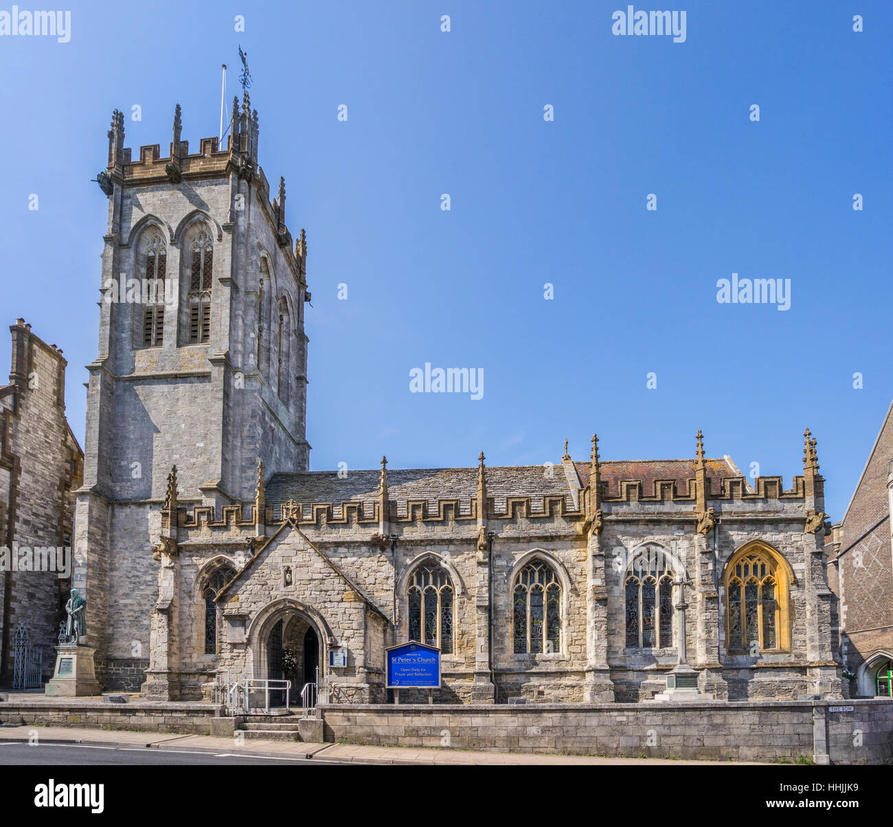 Great Britain, Dorset, Dorchester, St Peter's Church Stock Photo