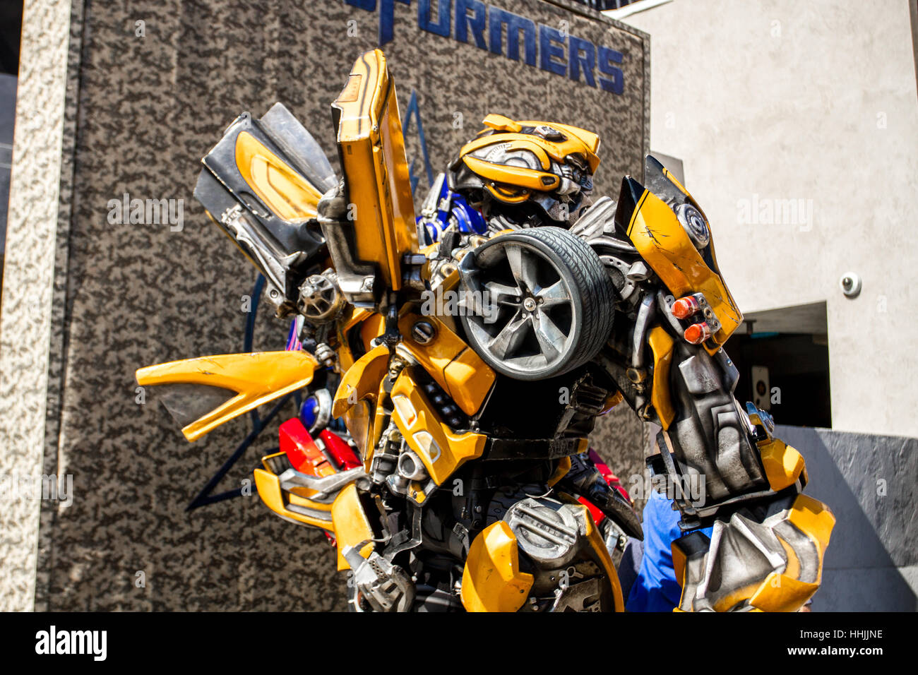 Transformers robots at Universal Studios Hollywood CA Stock Photo Alamy