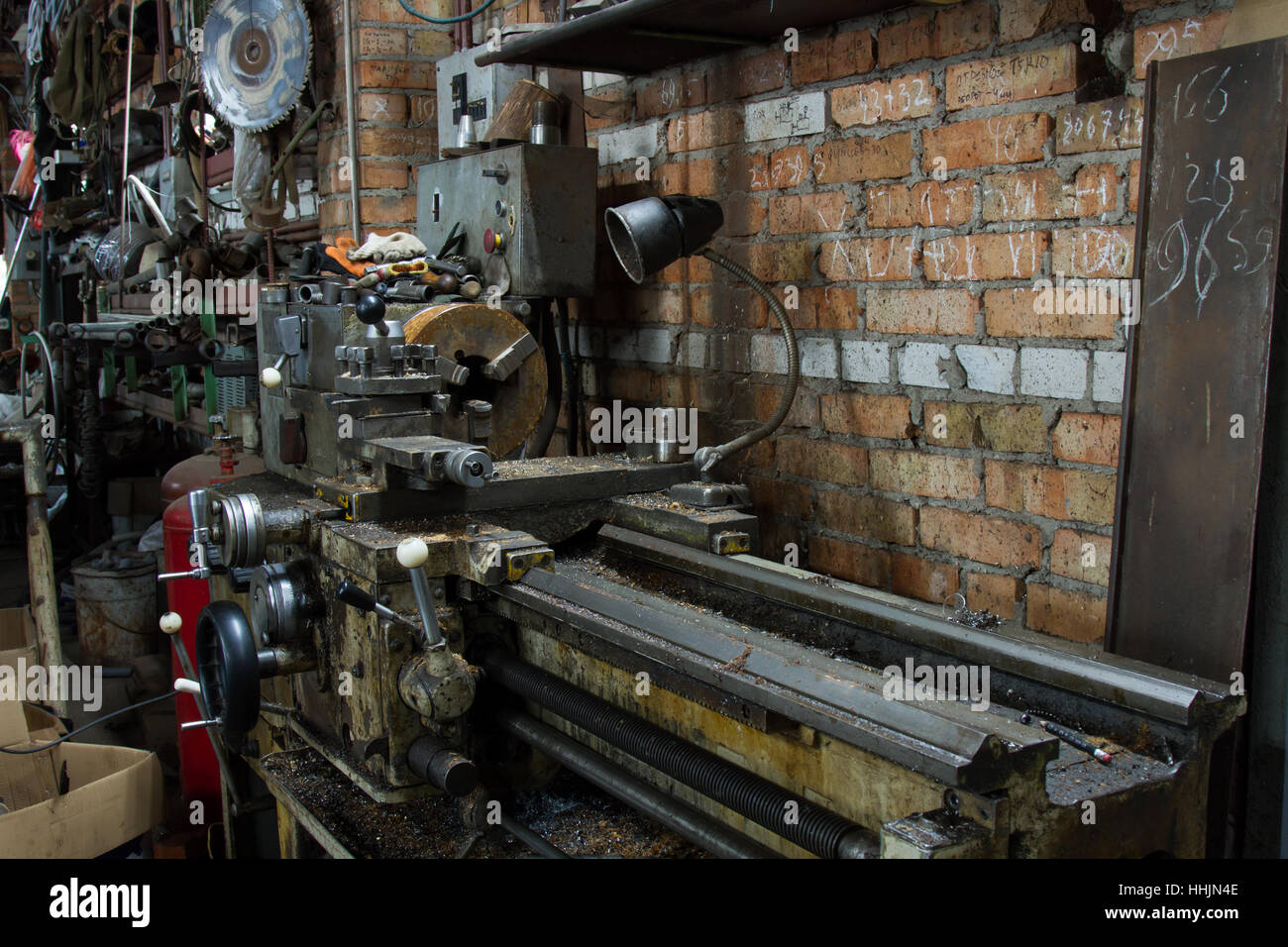 Electrical grinding machine bench grinder Stock Photo Alamy