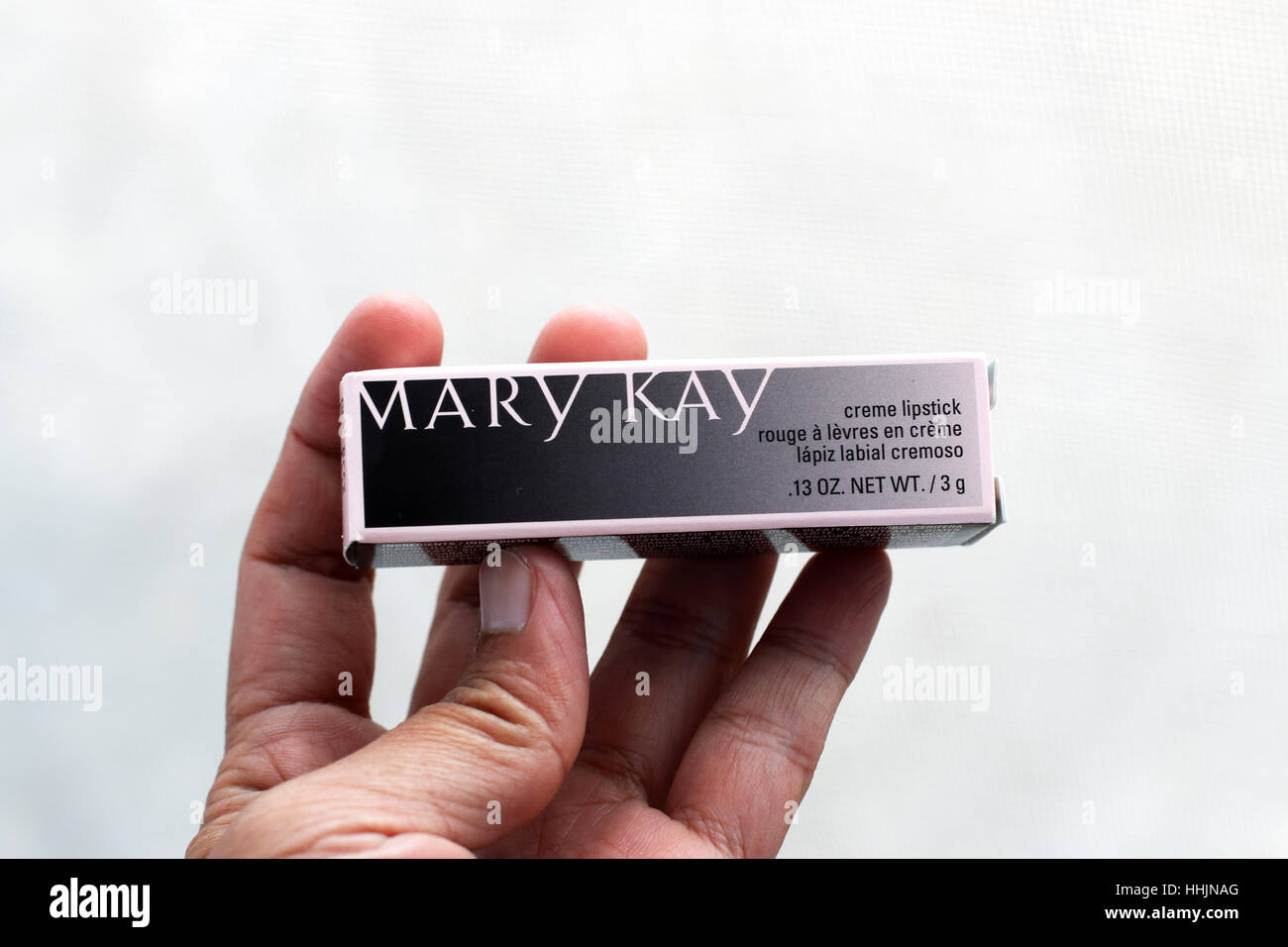 Unopened Mary Kay lipstick in a box isolated Stock Photo Alamy