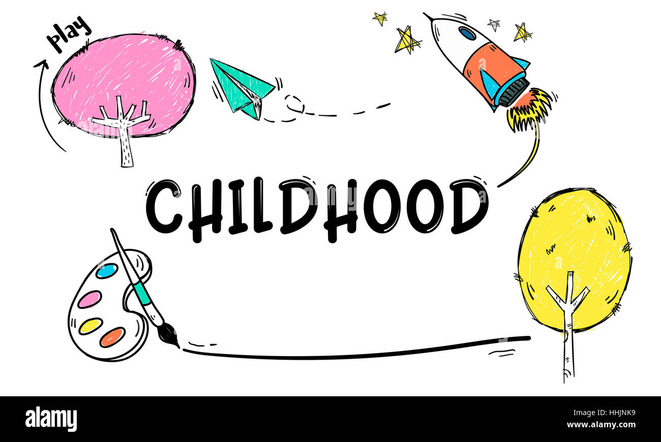Children Imagination Learning Icon Concept Stock Photo - Alamy
