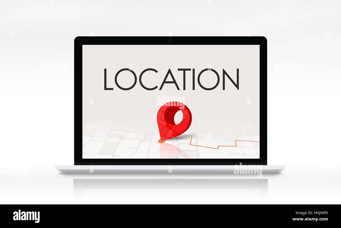 Route Navigation Map Location Journey GPS Concept Stock Photo Alamy