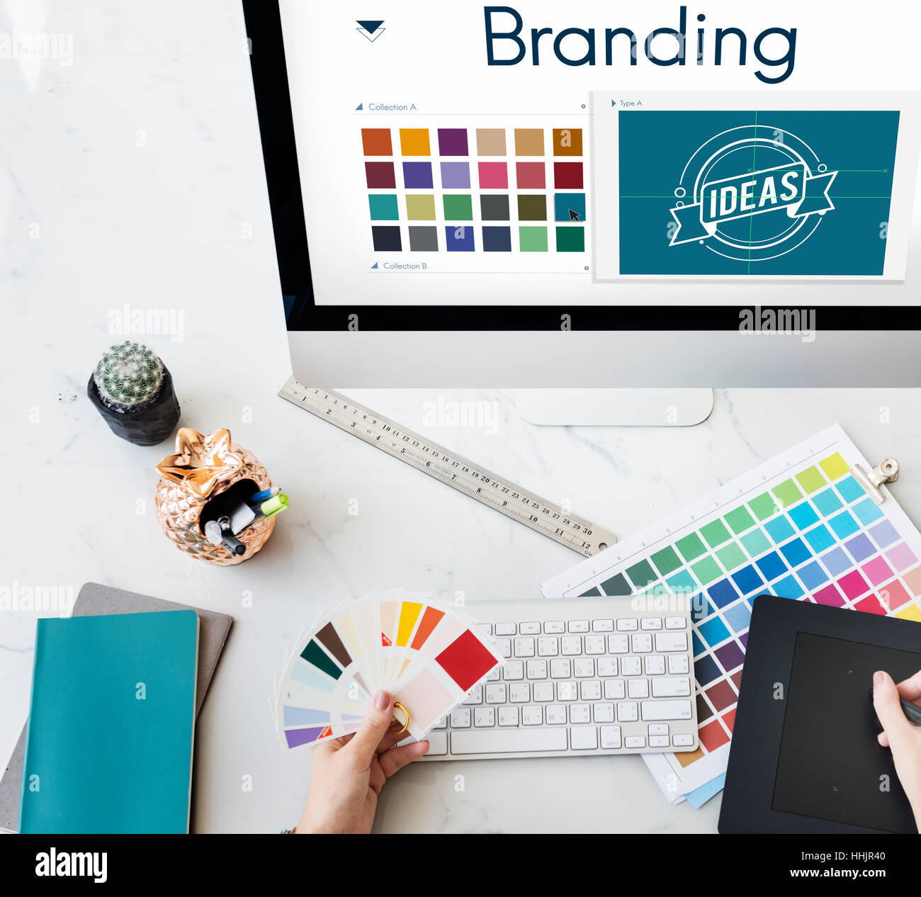 Branding Ideas Design Identitiy Marketing Concept Stock Photo