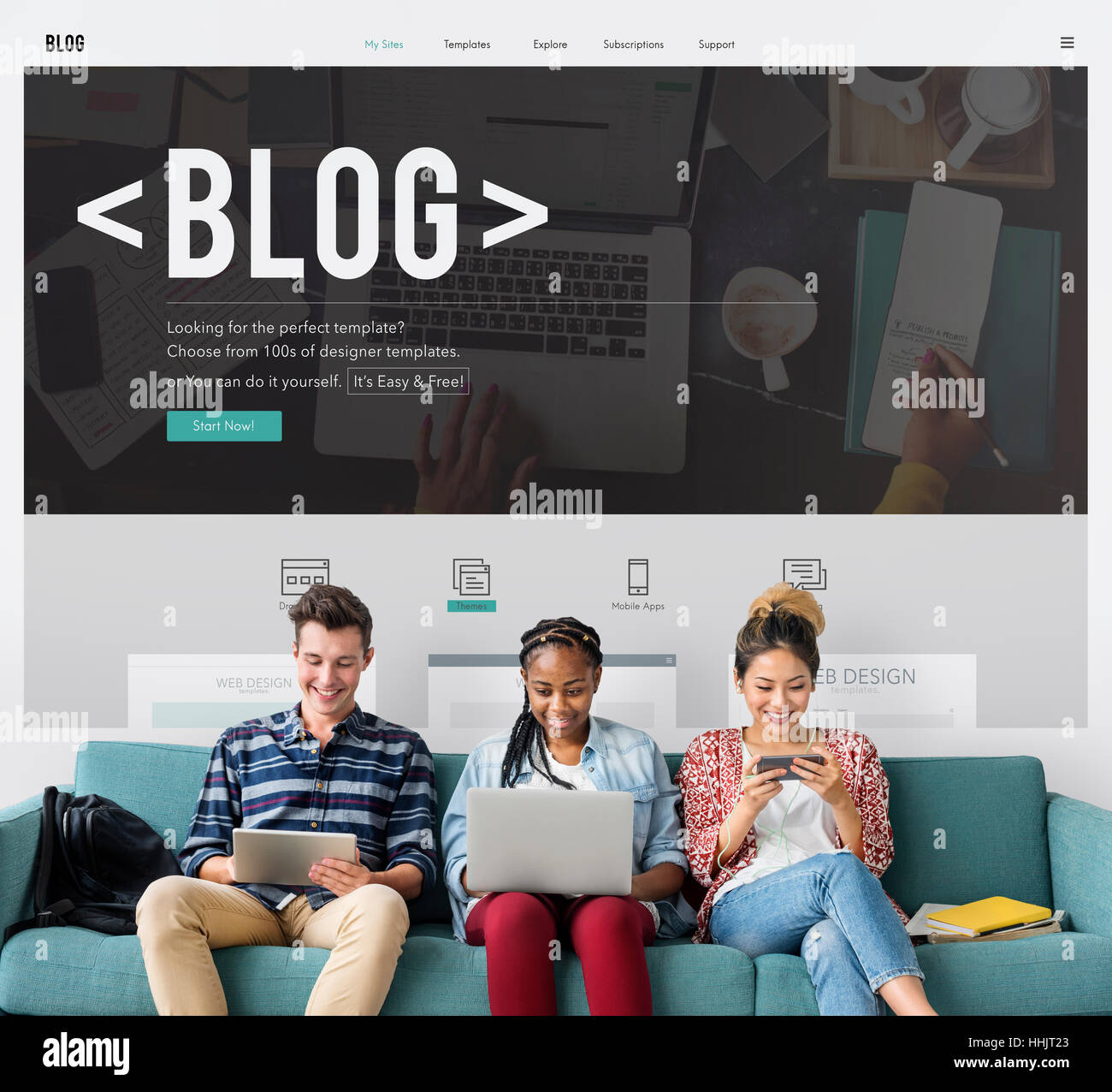 Blog Web Design Ideas Programming Software Template Interface Concept ...