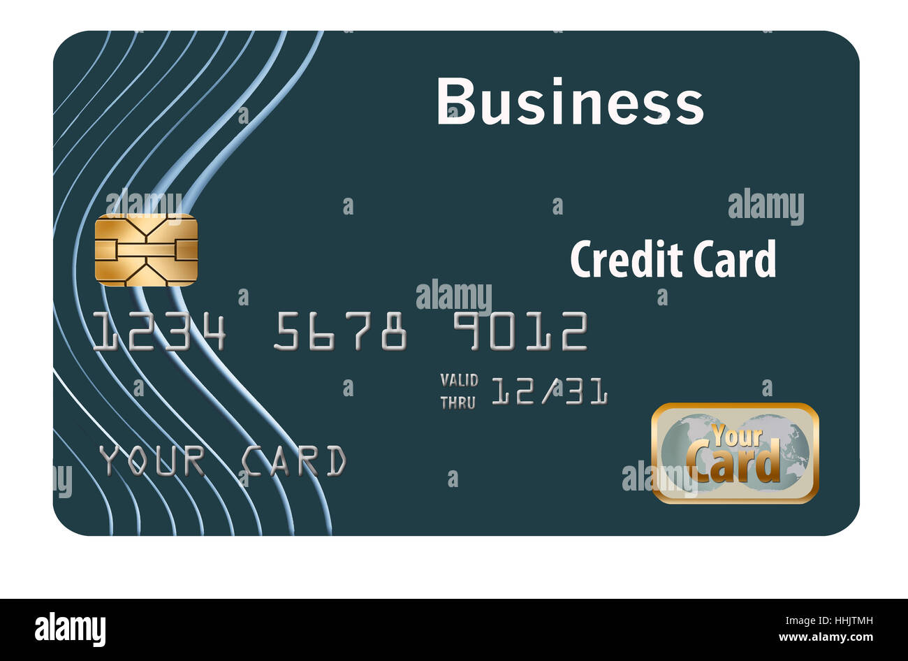Business credit card isolated on a white background Stock Photo - Alamy
