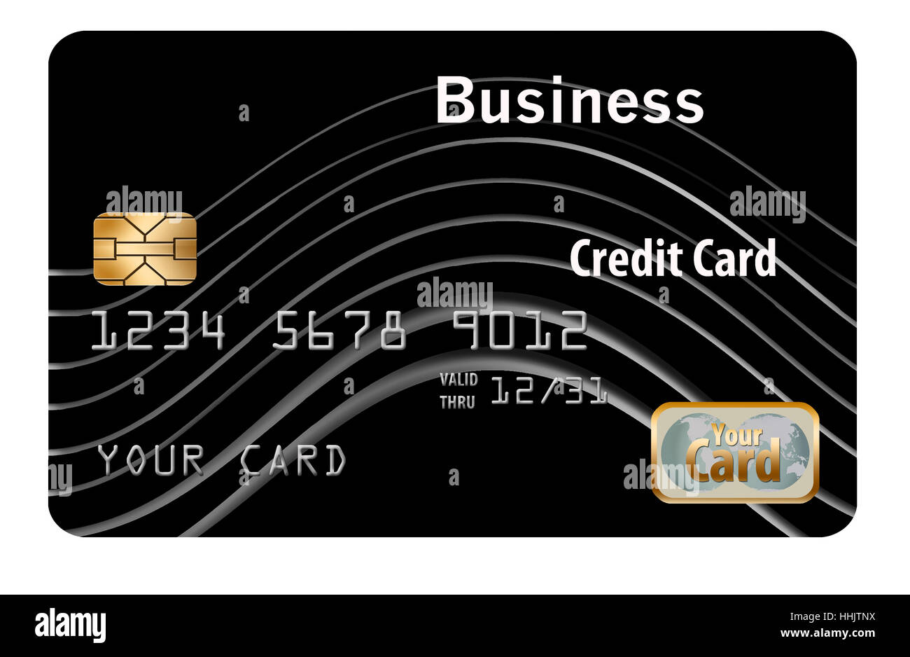 Business credit card isolated on a white background Stock Photo - Alamy
