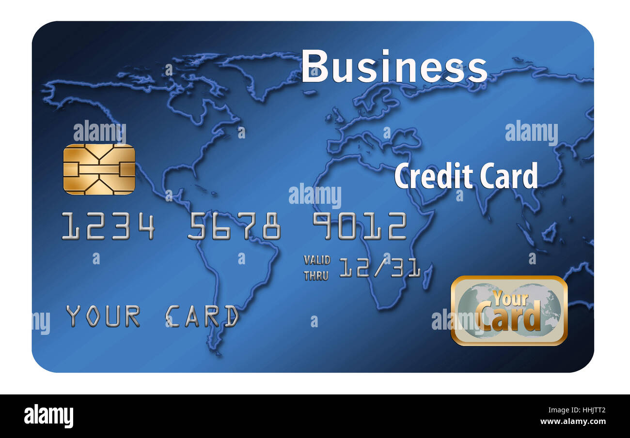 Business credit card isolated on a white background Stock Photo Alamy