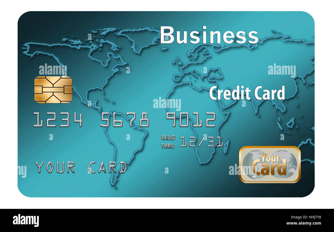 Business credit card isolated on a white background Stock Photo - Alamy