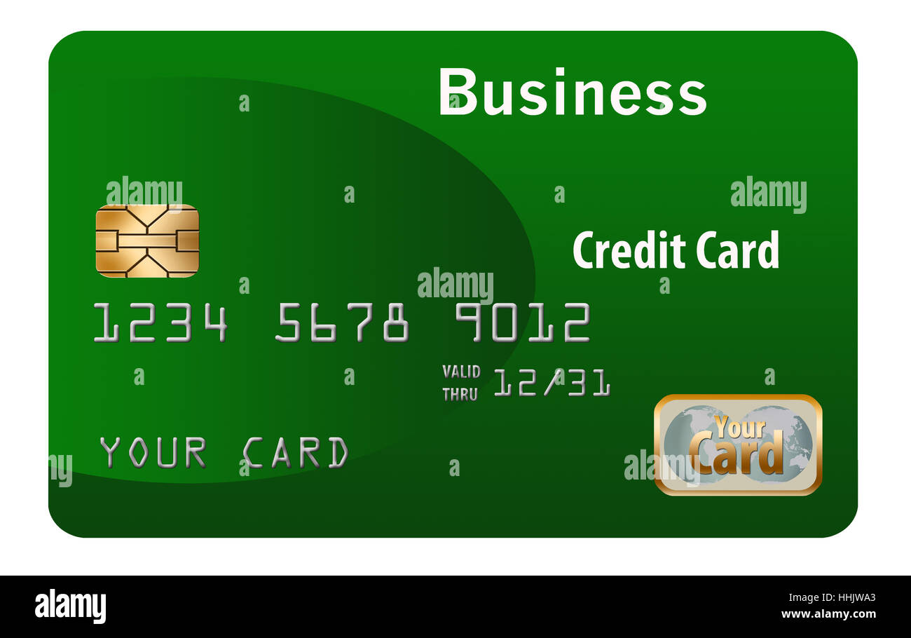 Business credit card isolated on a white background Stock Photo - Alamy