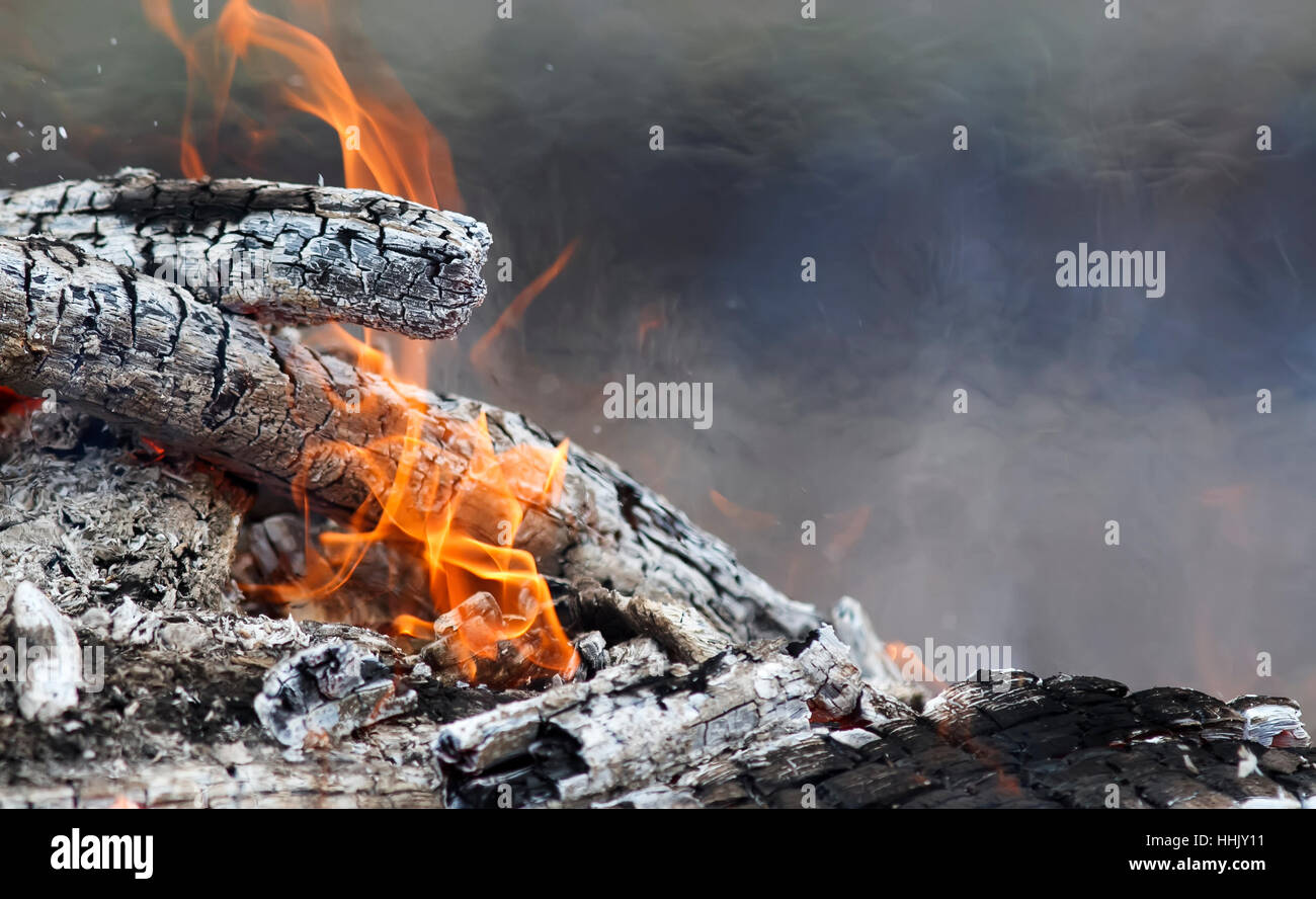 Burning black coals with a white ash and red flames Stock Photo Alamy
