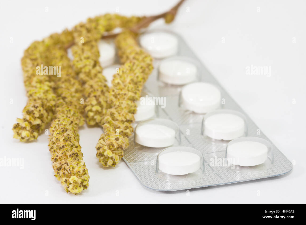 tablets, hayfever, filbert, hazelnut, allergy, studio photography