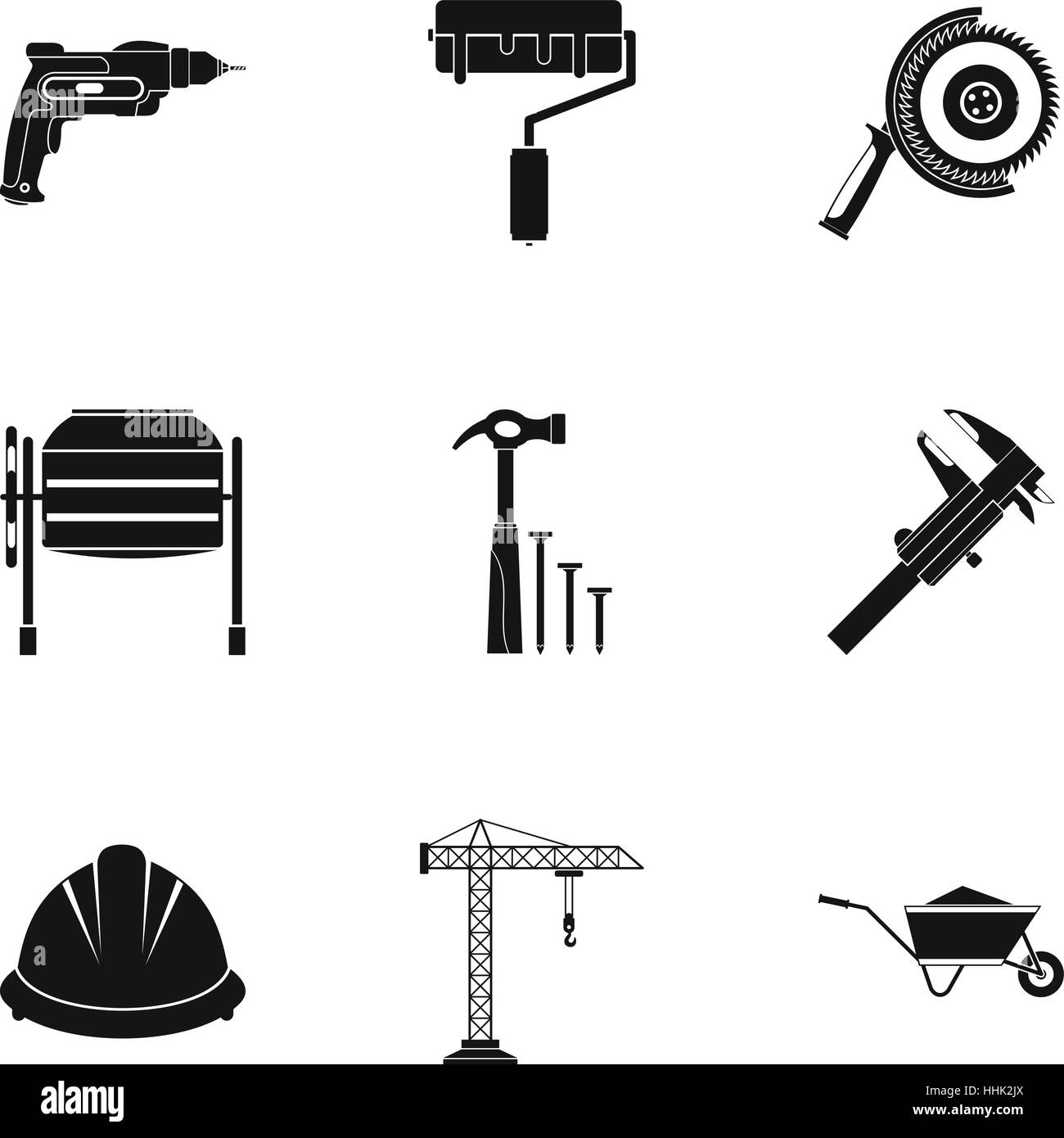 Repair tools icons set, simple style Stock Vector Image & Art - Alamy