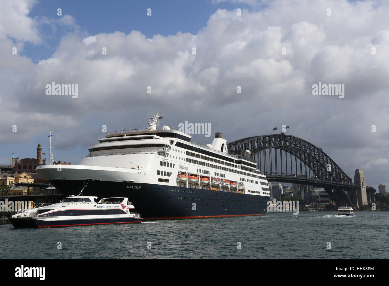 The Holland America cruise ship MS Maasdam moored at the Overseas