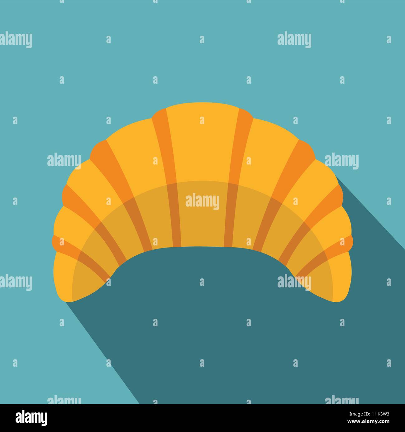 Croissant icon, flat style Stock Vector Image & Art - Alamy