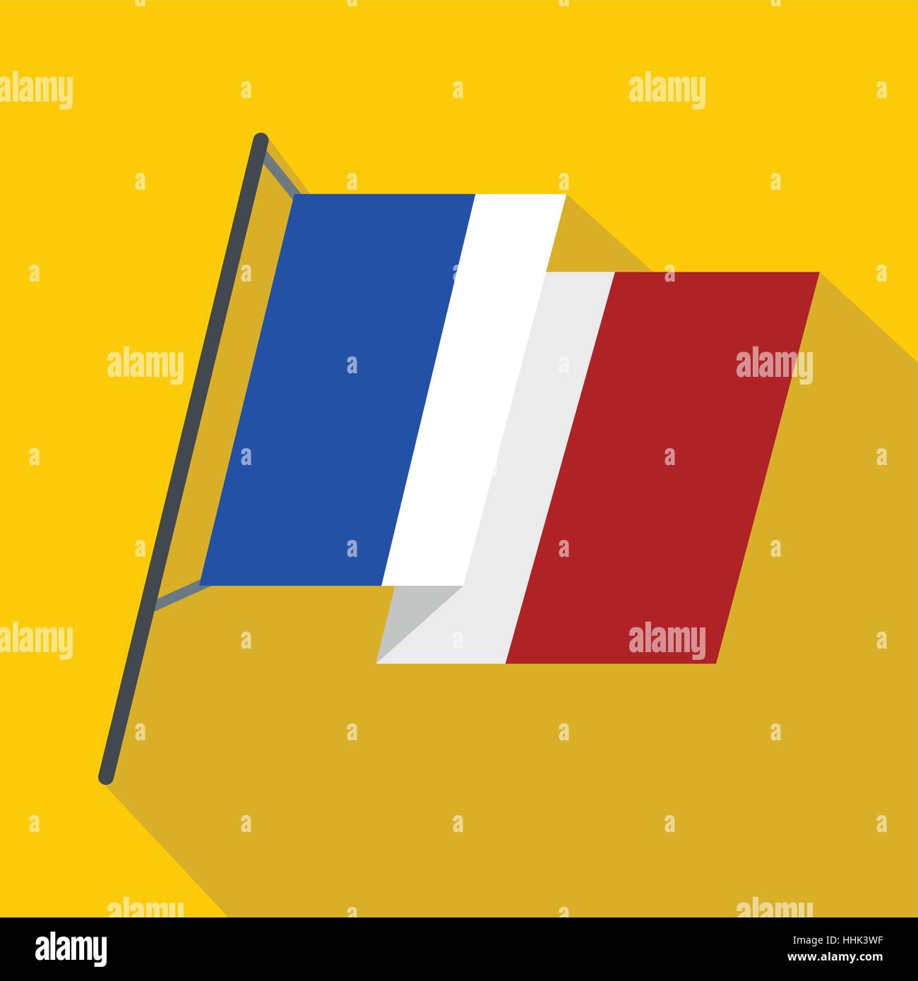 France flag icon, flat style Stock Vector Image & Art - Alamy