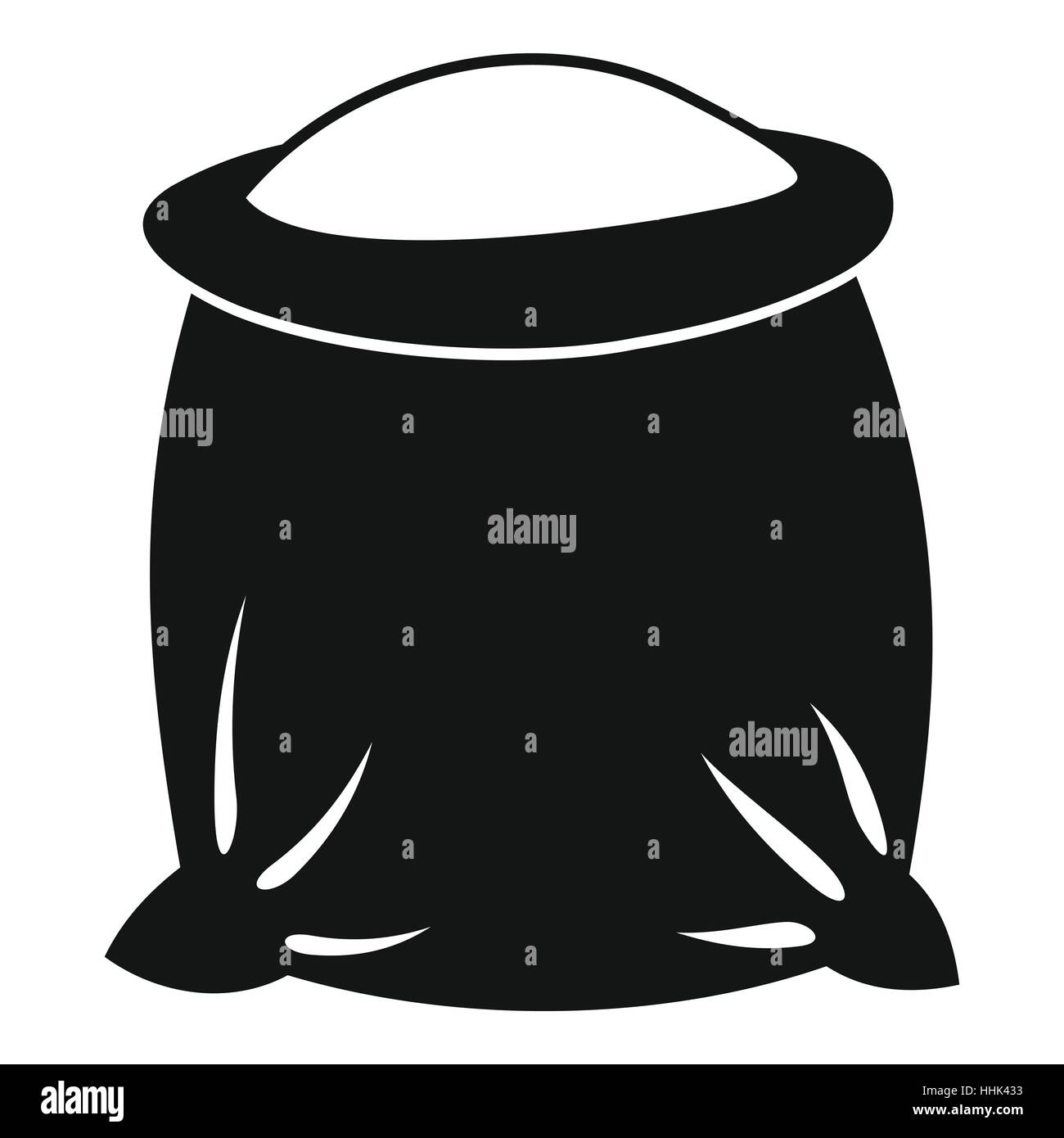 Sack full of flour icon, simple style Stock Vector Image & Art - Alamy