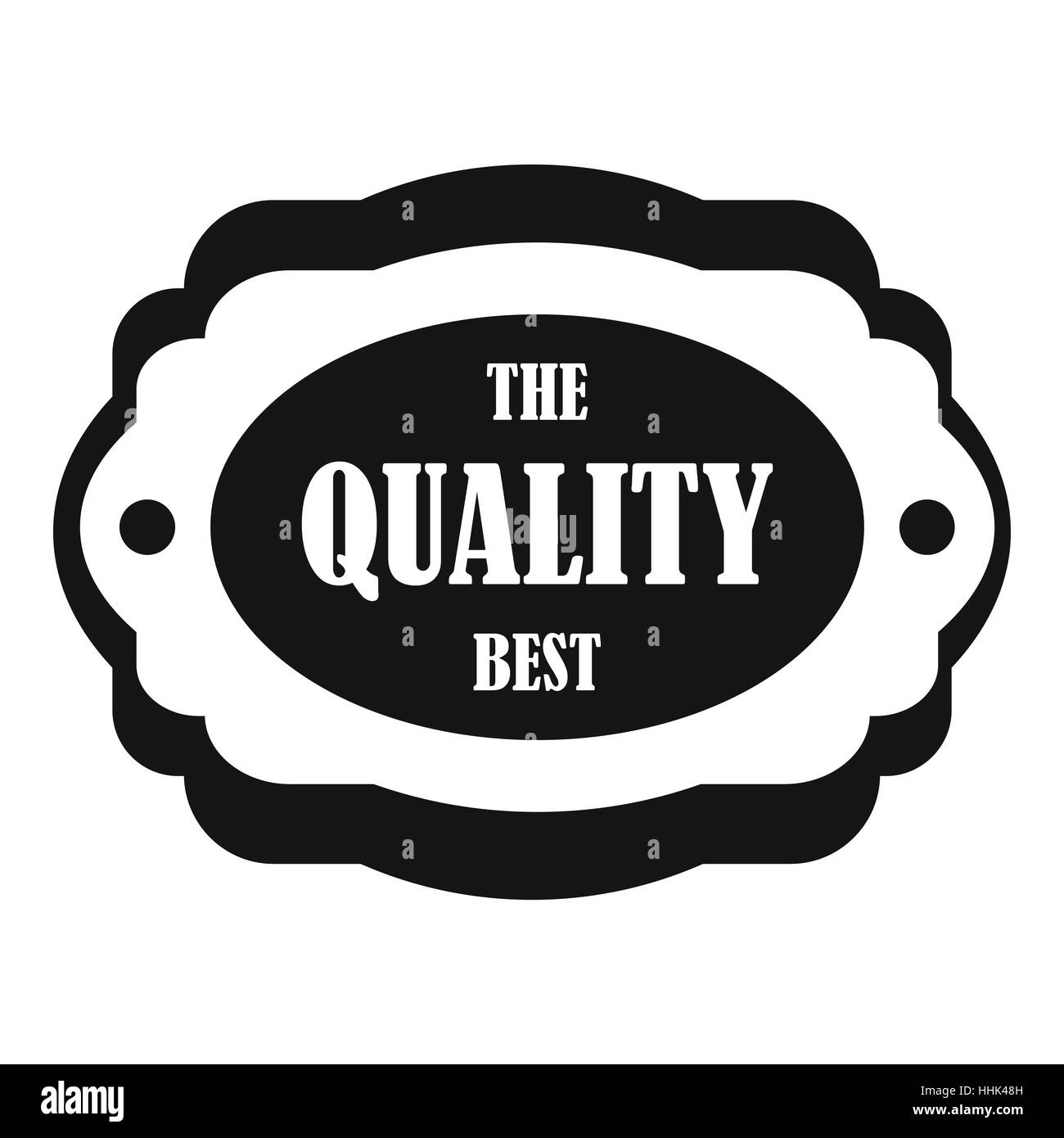 The quality best label icon, simple style Stock Vector Image & Art - Alamy