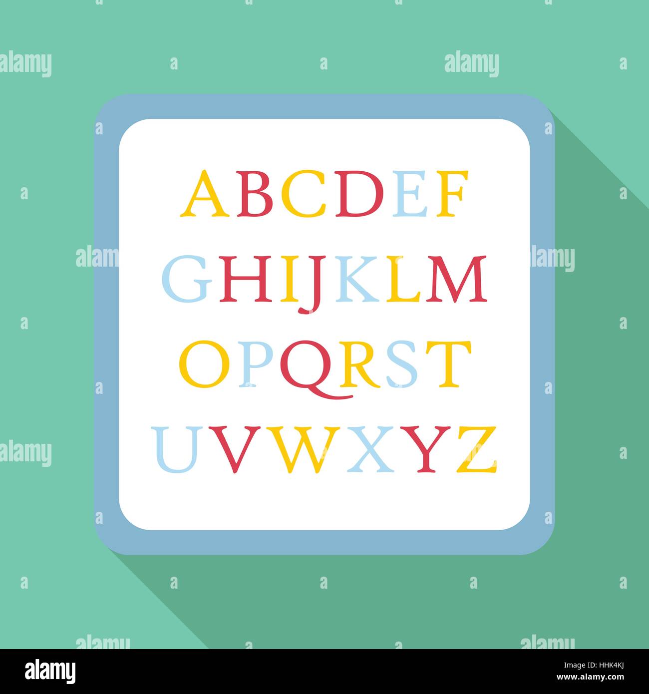 Children abc icon, flat style Stock Vector Image & Art - Alamy