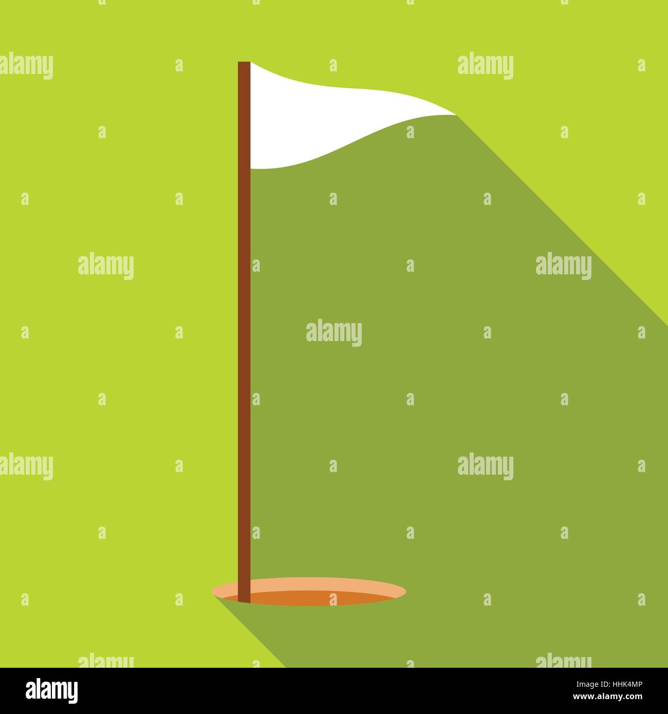 Golf flag icon, flat style Stock Vector Image & Art - Alamy