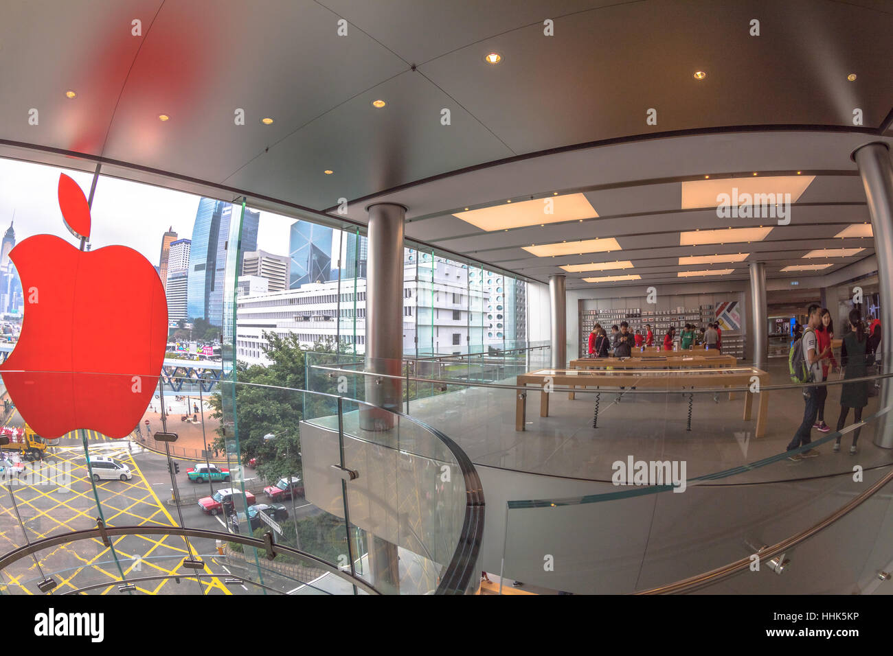 Apple Store Hong Kong Stock Photo Alamy