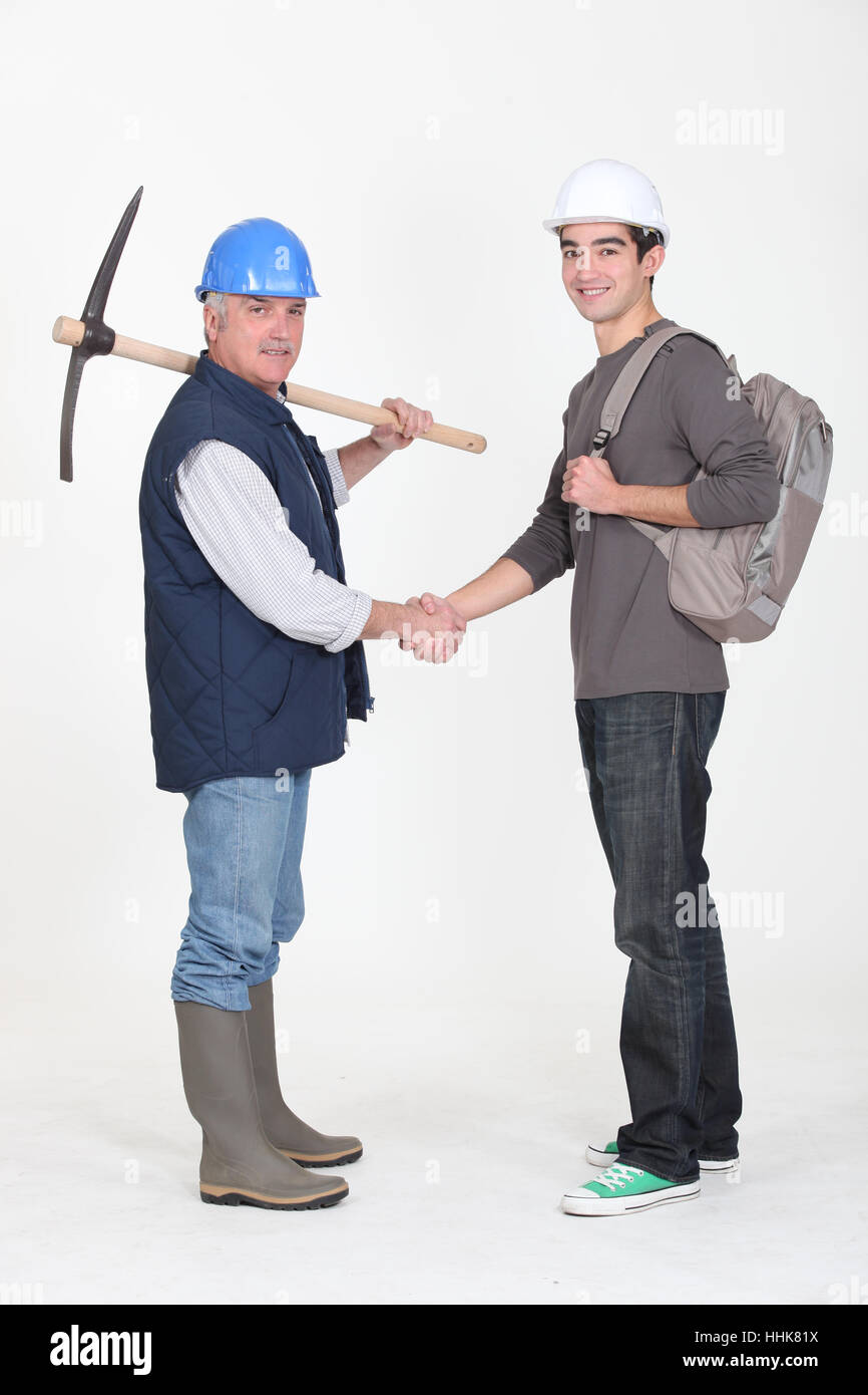backpack, education, apprenticeship, apprentice, men, man, hand, hands ...